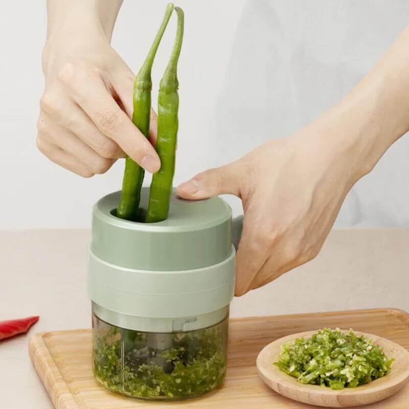 Portable mini food chopper easy to use in kitchen travel and home